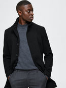 Morrison Wool Coat - Black Twill
