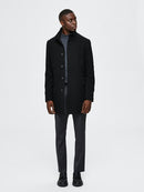 Morrison Wool Coat - Black Twill
