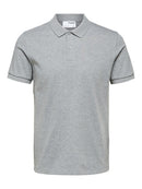 Paris Plain Polo - Grey Melange