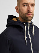 Baker Hooded Jacket - Dark Sapphire