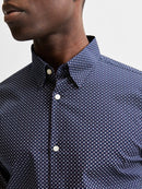 Michigan Slim Shirt - Navy Blazer