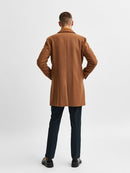 Hagen Wool Coat - Black Twill