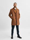 Hagen Wool Coat - Dark Sapphire Twill