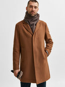 Hagen Wool Coat - Black Twill