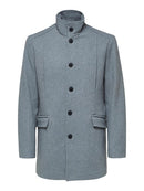Morrison Wool Coat - Grey Melange