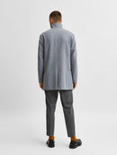 Morrison Wool Coat - Grey Melange