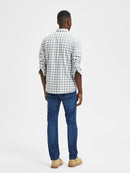 Flannel Long Sleeve Shirt - Egret Small