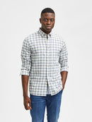 Flannel Long Sleeve Shirt - Egret Small