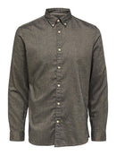 Flannel Long Sleeve Shirt - Chinchilla