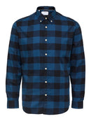 Flannel Long Sleeve Shirt - Moonlit Ocean