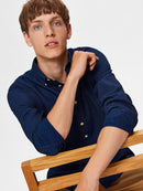 Nolan Long Sleeve Shirt - Light Blue Aop