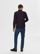 Flannel Check Shirt - Dark Blue Big Check