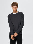 Cornelius Crew Neck Knit - Antracit Melange
