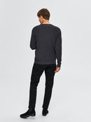 Cornelius Crew Neck Knit - Antracit Melange