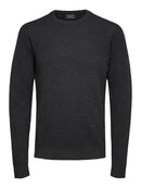 Cornelius Crew Neck Knit - Antracit Melange
