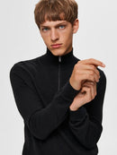 Noos Berg Half Zip Cardig - Black