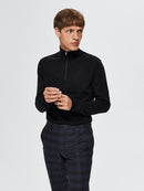 Noos Berg Half Zip Cardig - Black