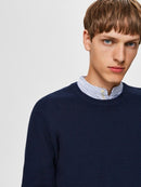 Cornelius Crew Neck Knit - Navy Blazer