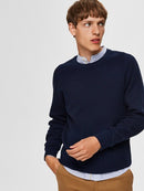 Cornelius Crew Neck Knit - Antracit Melange