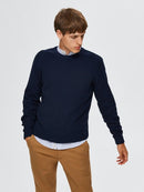 Cornelius Crew Neck Knit - Navy Blazer