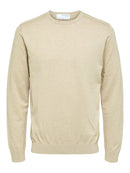 Berg Round Neck Jumper - Kelp Melange