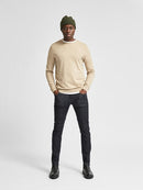 Berg Round Neck Jumper - Kelp Melange