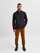 Flannel Long Sleeve Shirt - Monks Robe Big Check