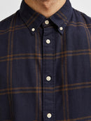 Flannel Long Sleeve Shirt - Moonlit Ocean