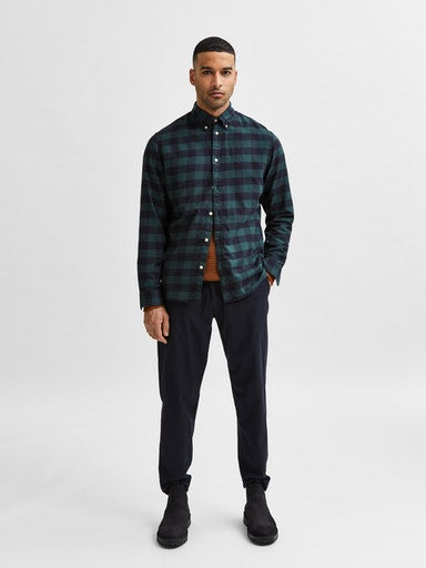 Flannel Long Sleeve Shirt - Check Darkest Spruce