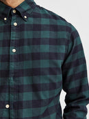 Flannel Long Sleeve Shirt - Check Darkest Spruce