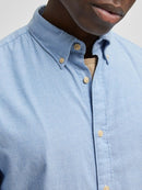 Flannel Long Sleeve Shirt - Star Sapphire Melange