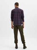 Trent Long Sleeve Check Shirt - Winetasting