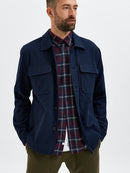 Trent Long Sleeve Check Shirt - Winetasting