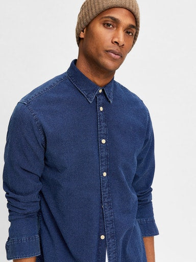 Clayton Long Sleeve Shirt - Medium Blue