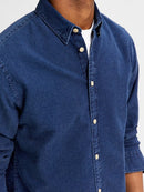 Clayton Long Sleeve Shirt - Medium Blue