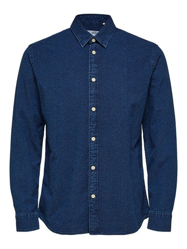 Clayton Long Sleeve Shirt - Medium Blue