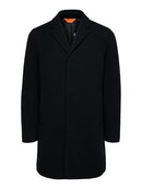 Hagen Wool Coat - Black Twill