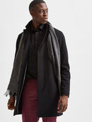 Hagen Wool Coat - Black Twill