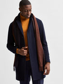 Hagen Wool Coat - Grey Melange  Twill