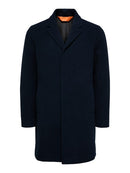Hagen Wool Coat - Grey Melange  Twill
