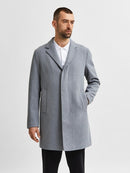 Hagen Wool Coat - Dark Sapphire Twill