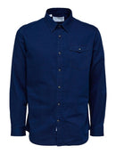 Janco Long Sleeve Shirt - Dark Blue Denim