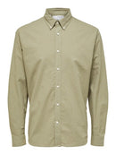 Nick Long Sleeve Shirt - Vetiver Stripes