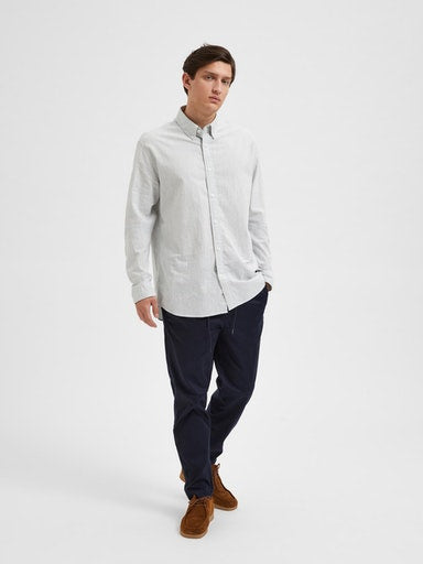 Nick Long Sleeve Shirt - Light Blue Stripes