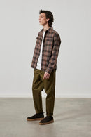 Kasper Long Sleeve Overshirt - Dark Sapphire Checks