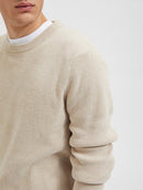 Rodney Round Neck Jumper - Oatmeal