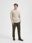 Rodney Round Neck Jumper - Oatmeal