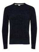 Rodney Round Neck Jumper - Sky Captain