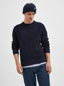 Rodney Round Neck Jumper - Sky Captain