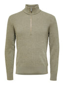 Rodney Half Zip Jumper - Vetiver